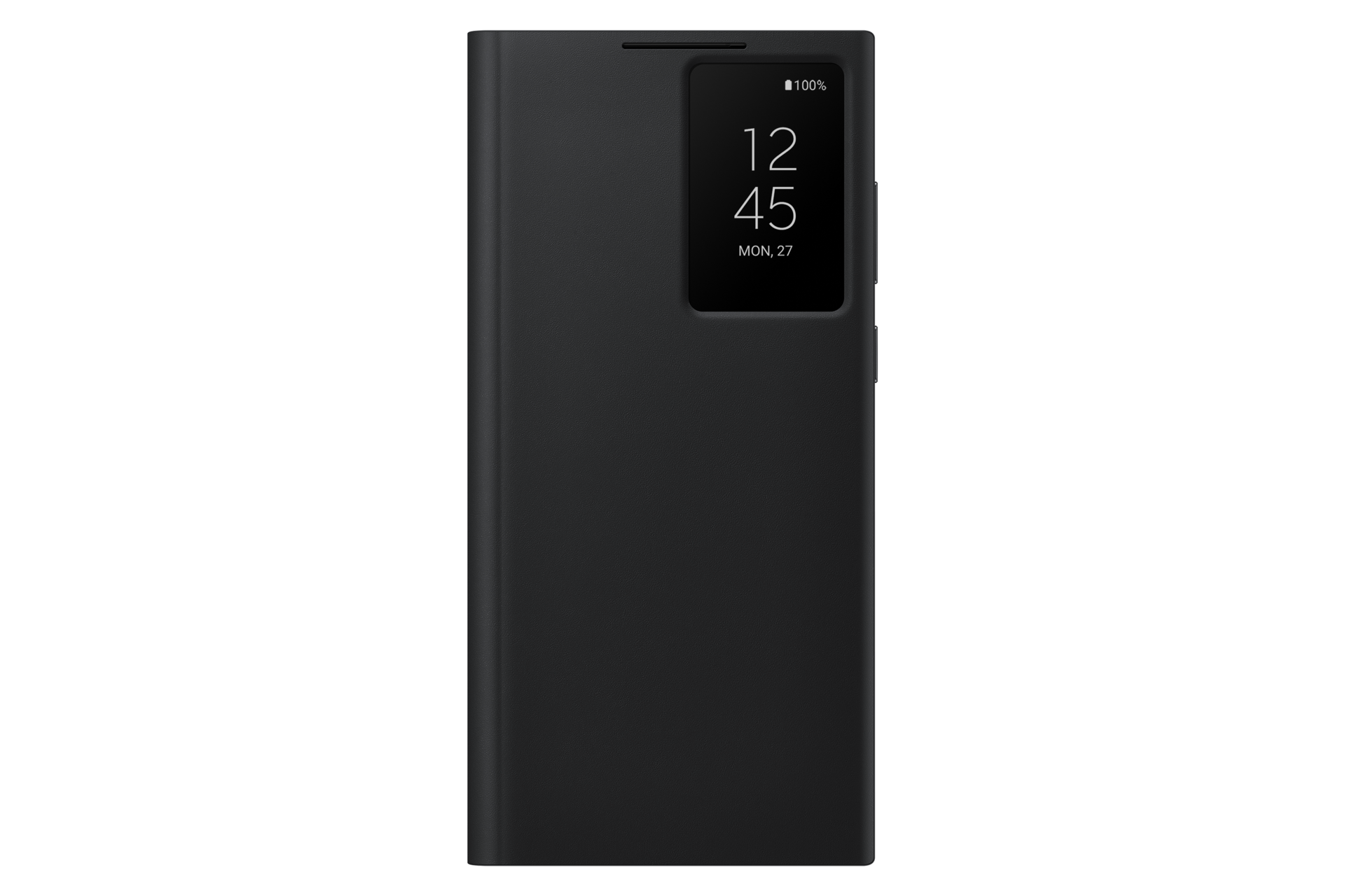 Samsung Galaxy S22 Ultra Smart Clear View Cover - Black, Black