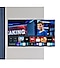 Un televisor Samsung en el que se ve la interfaz de Samsung TV Plus