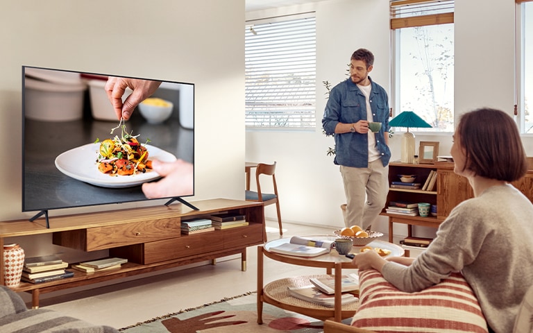 Televisor Smart Tv Samsung Cu7105 55'' 4k Crystal Uhd Led Tizen G Negro con  Ofertas en Carrefour