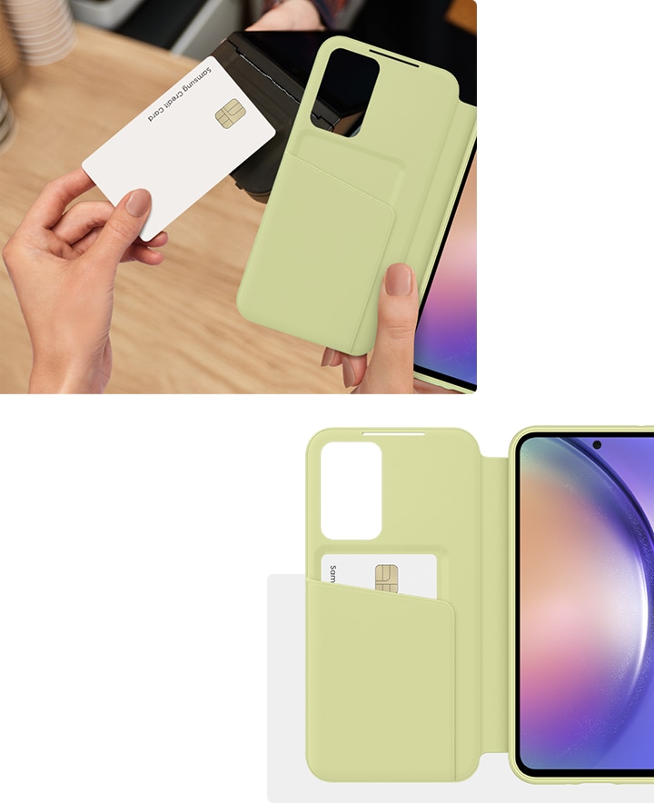 Samsung Smart View Wallet Case Funda Con Tapa Inteligente Lima para Galaxy  A54 5G