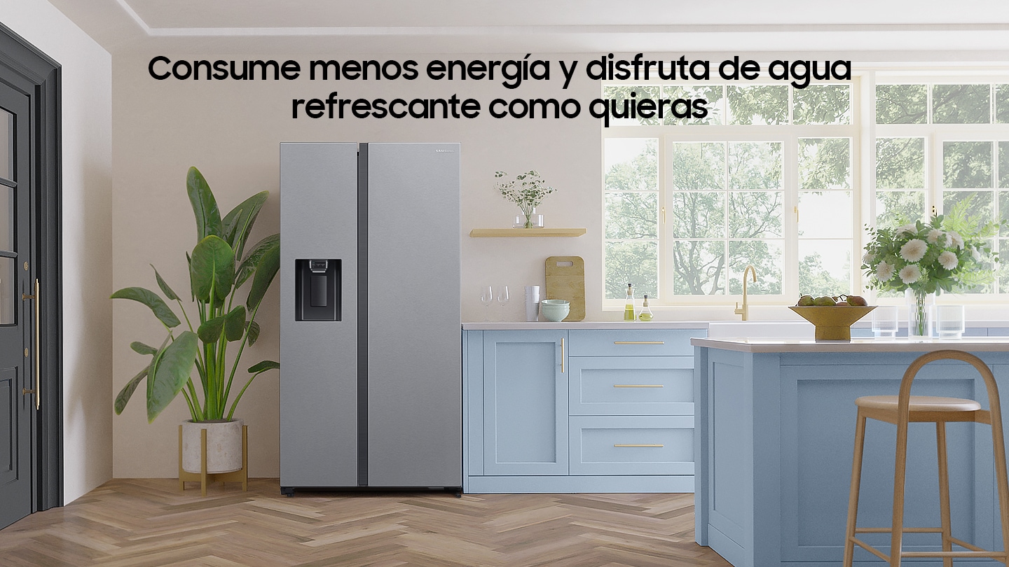 El frigorífico está instalado en la cocina