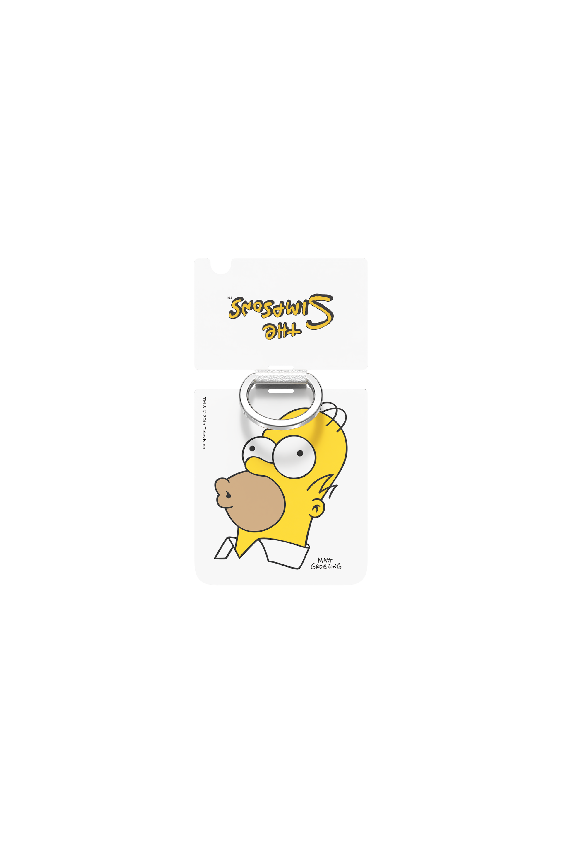 Samsung Galaxy Z Flip4 Clear Ring THE SIMPSONS - Mirror Gold, Mirror Gold