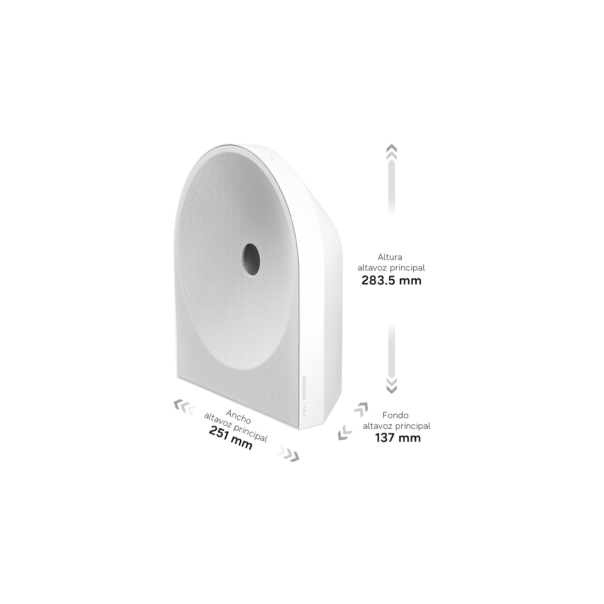 Music Studio 5 LS51H WiFi-Bluetooth Wireless Speaker (2026) R-Perspective White 