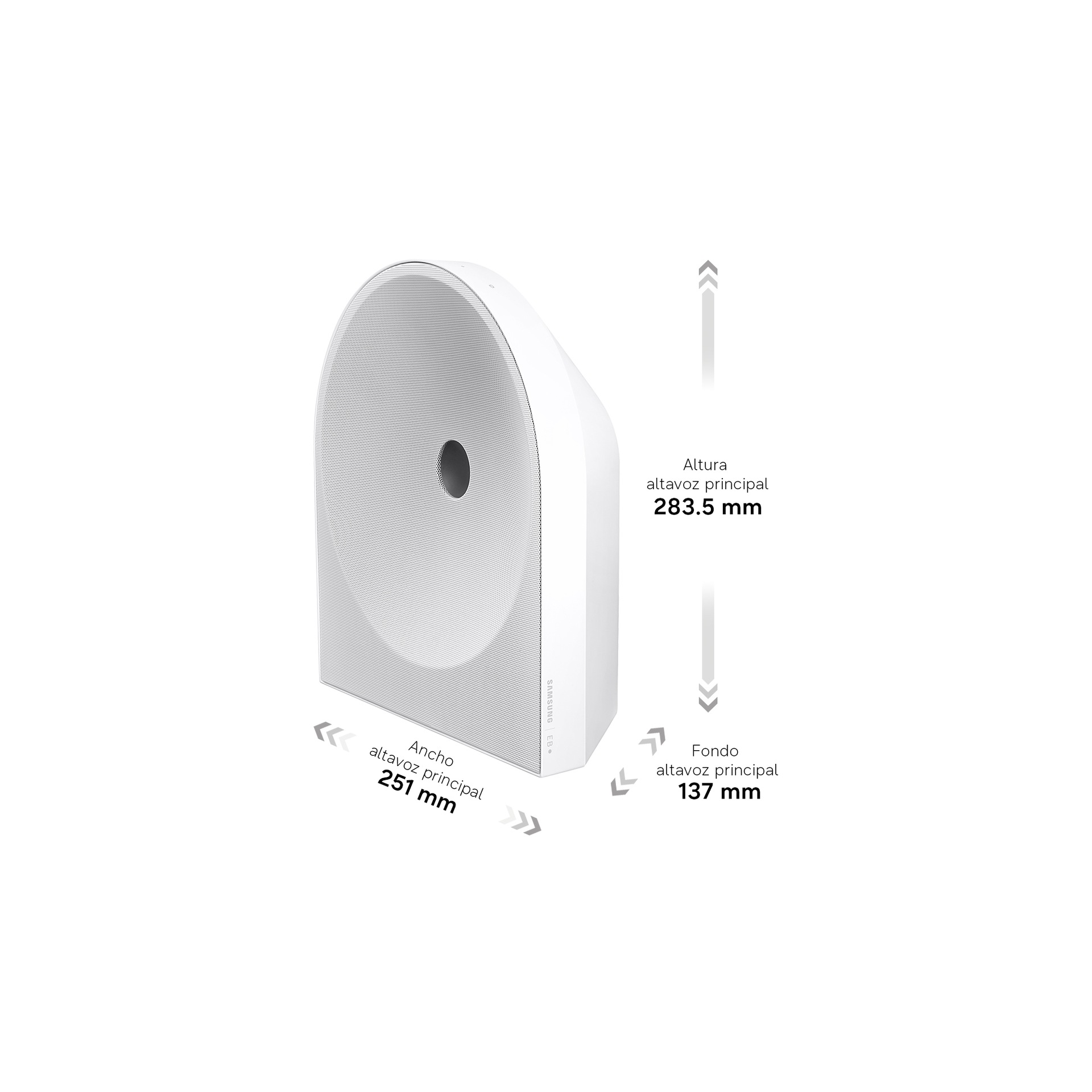 Music Studio 5 LS51H WiFi-Bluetooth Wireless Speaker (2026) R-Perspective White 