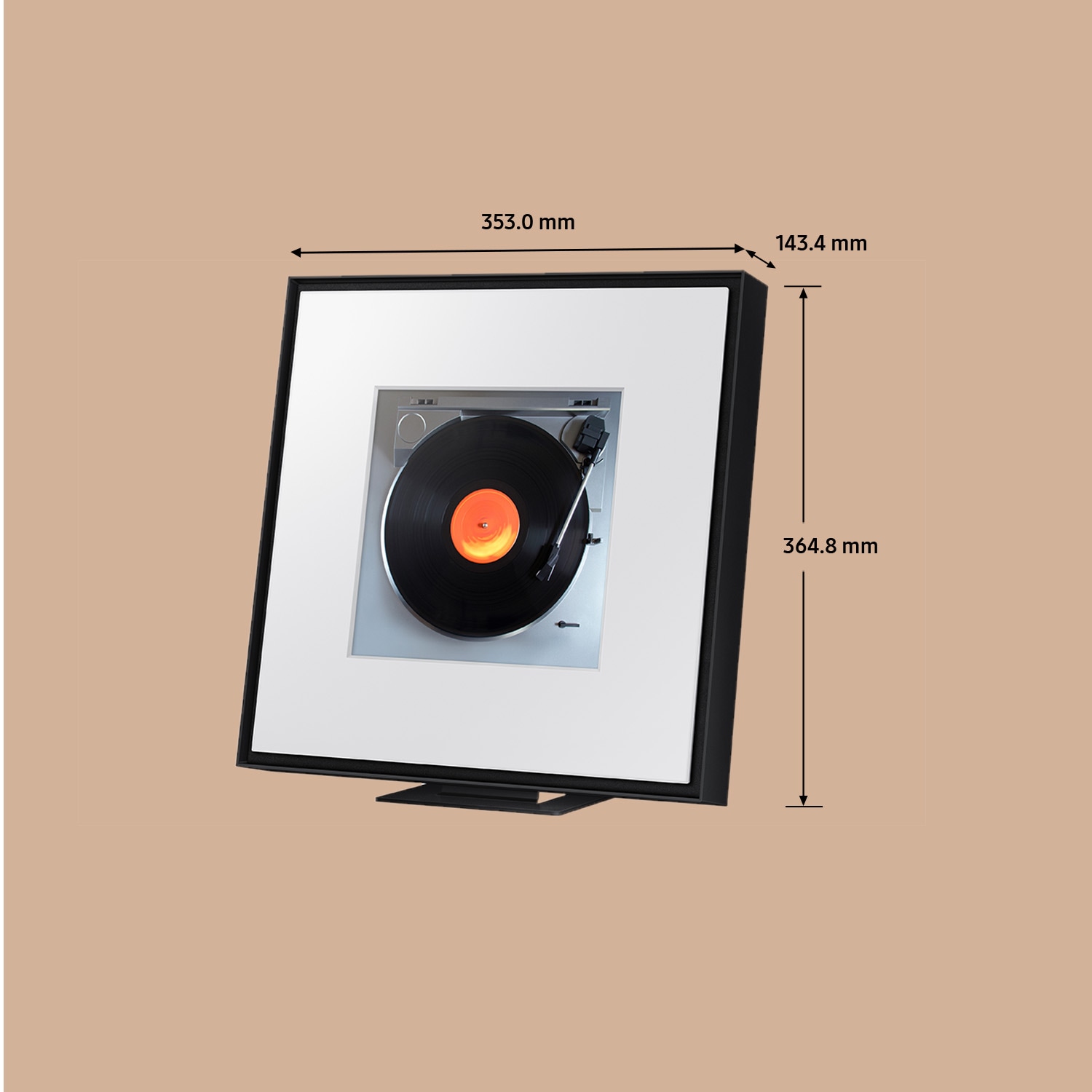 front-dynamic-with-wall-mount Black