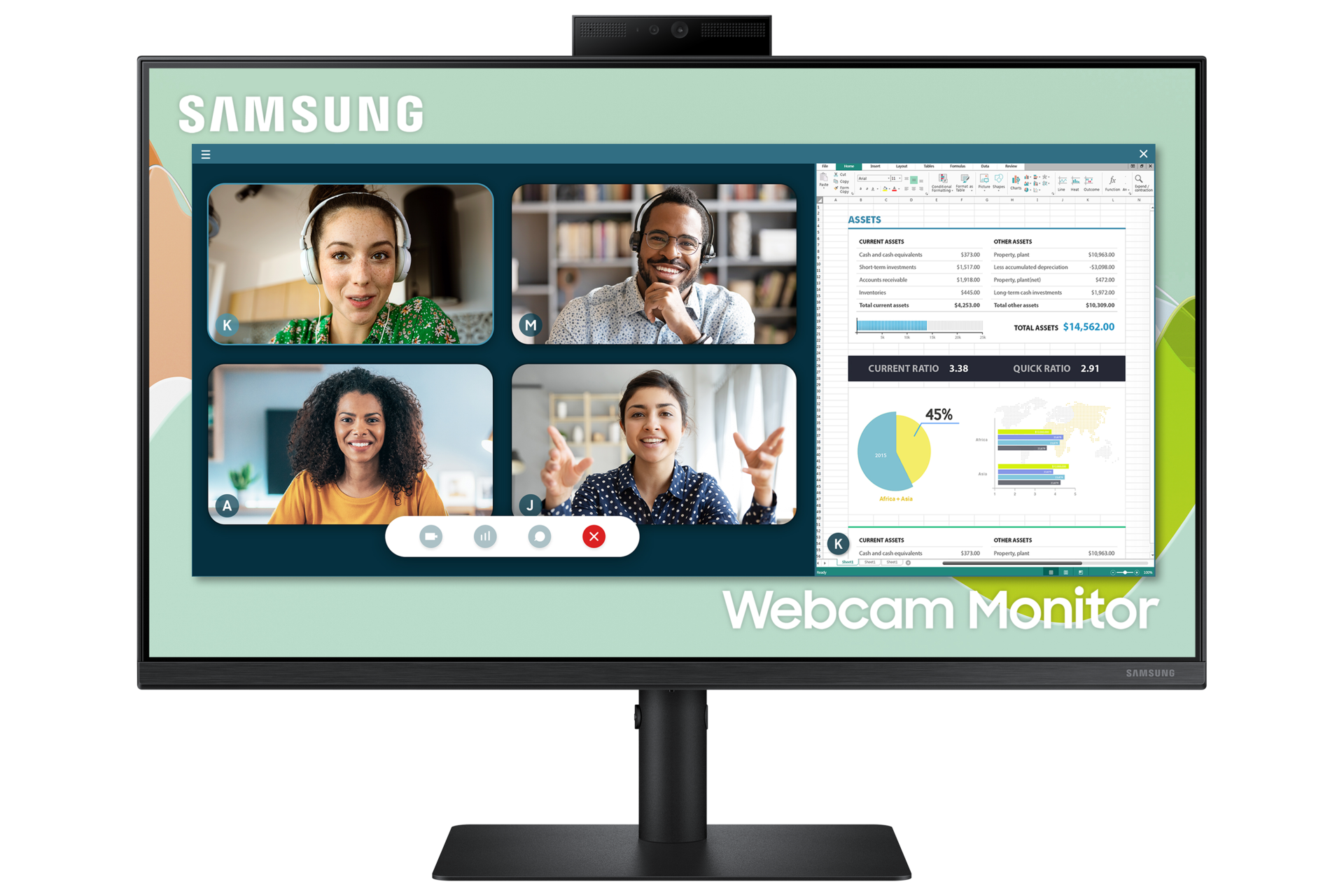 Samsung facilita el teletrabajo con un monitor con webcam integrada que se  esconde cuando no se usa