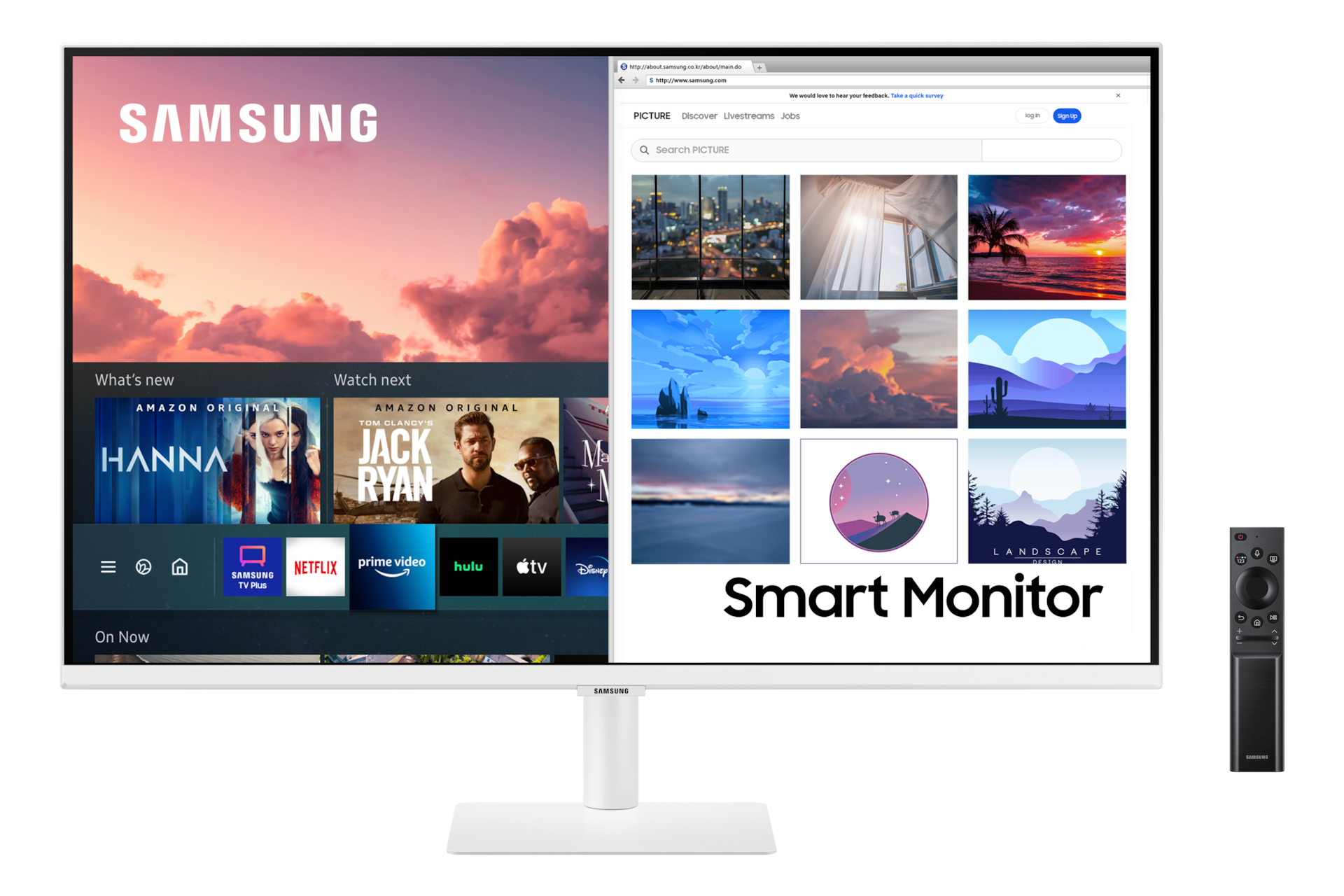 Smart Monitor M7 4K UHD de 32 pulgadas con Smart TV Apps y TV Plus  LS32AM702UR