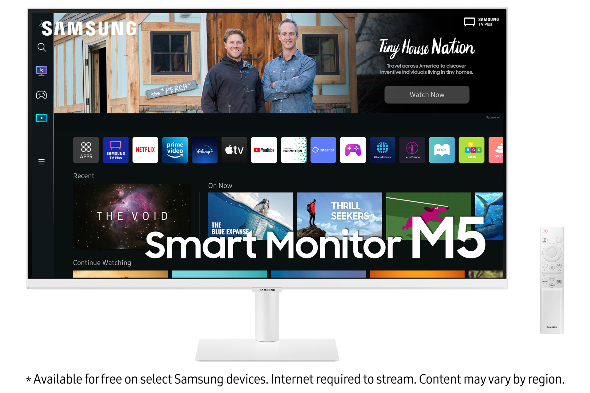 SAMSUNG Monitor inteligente M5 de 32 pulgadas con conectividad móvil, FHD,  acceso remoto, Office 365 (LS32AM500NNXZA), negro (renovado)