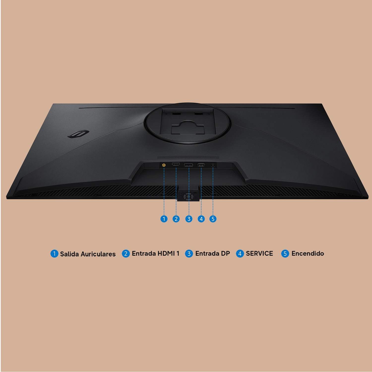 Monitor Gaming 32 Odyssey OLED G7 G73SH 4K 165Hz Plano Black