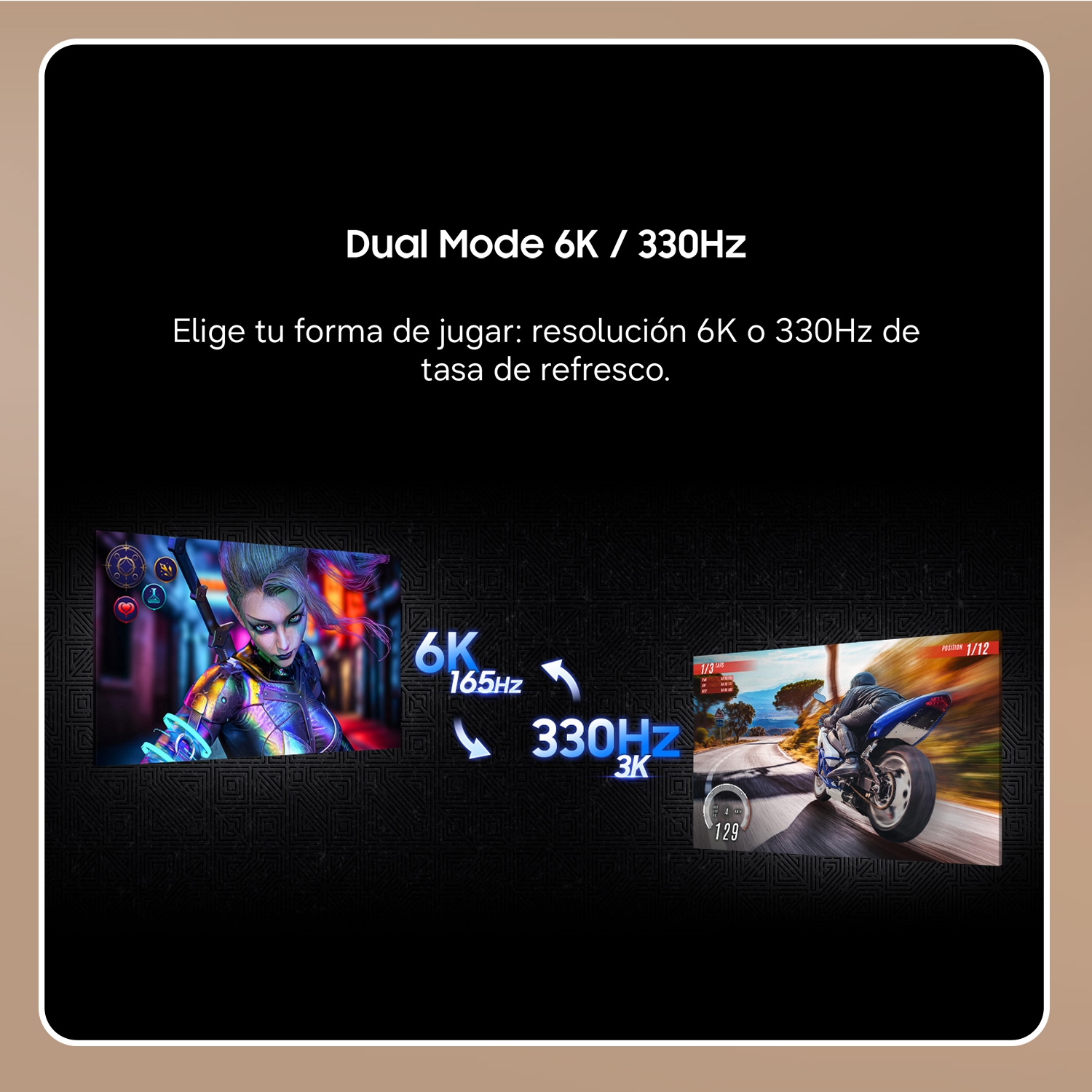 32 Inch Odyssey G8 G80HS 6K 165Hz / 3K 330Hz Gaming Monitor R-perspective Black 
