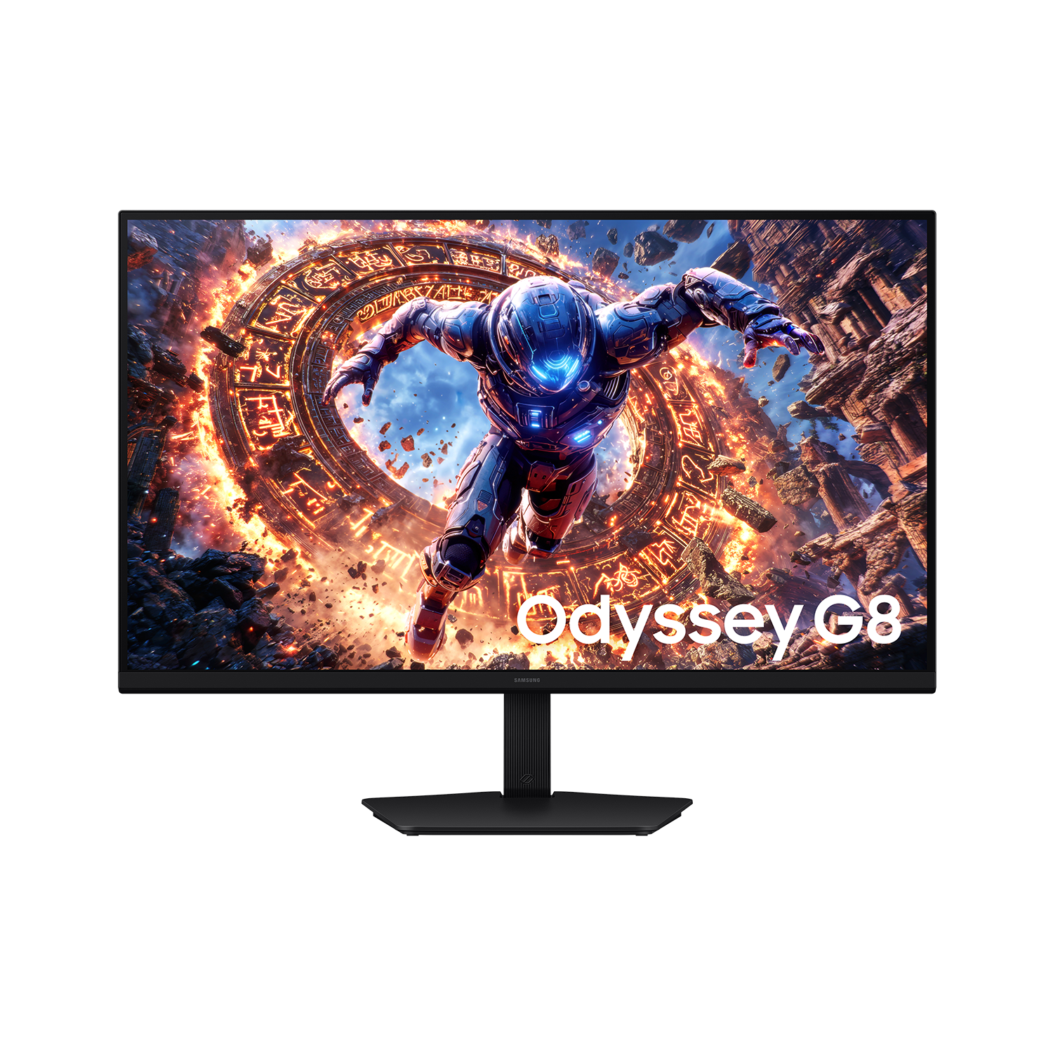 32 Inch Odyssey G8 G80HS 6K 165Hz / 3K 330Hz Gaming Monitor Back Black 