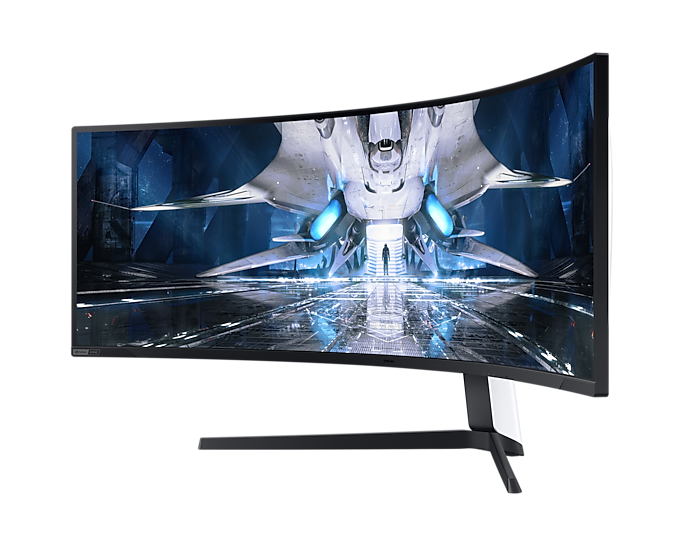 Samsung LC49G93TSSUXEN Odyssey G9 - Monitor curvo de 49'' DQHD (5120 x 1440p, 1 ms, 240 Hz, GSync, FreeSync Premium Pro, LED, HDR1000, 32:9, 420 cd/m², 1000R, HDMI, PBP, PIP) Blanco