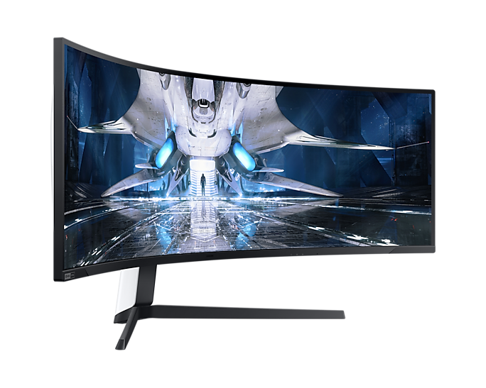 Samsung LC49G93TSSUXEN Odyssey G9 - Monitor curvo de 49'' DQHD (5120 x 1440p, 1 ms, 240 Hz, GSync, FreeSync Premium Pro, LED, HDR1000, 32:9, 420 cd/m², 1000R, HDMI, PBP, PIP) Blanco