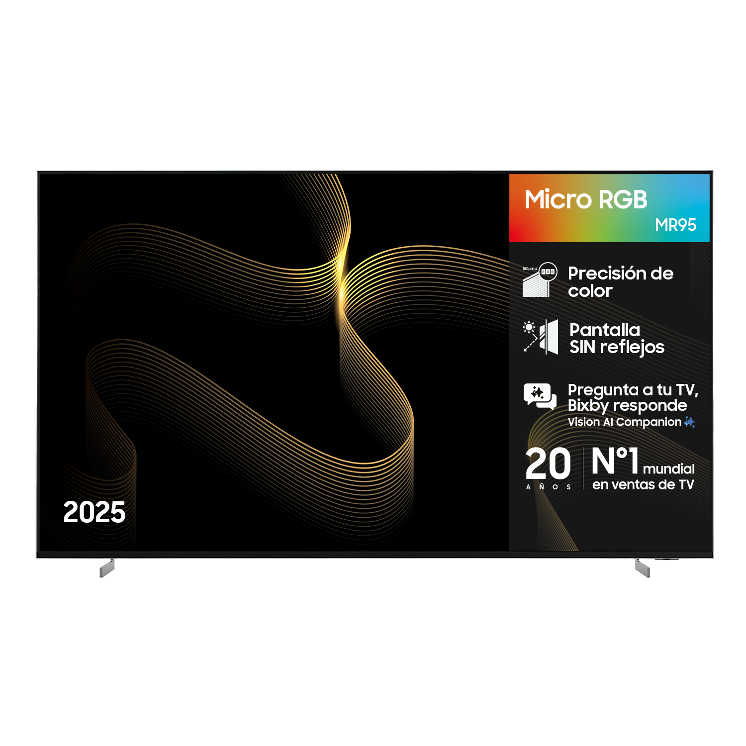 TV 115" Micro RGB MR95F 4K Samsung Vision AI Smart TV 2025 Silver