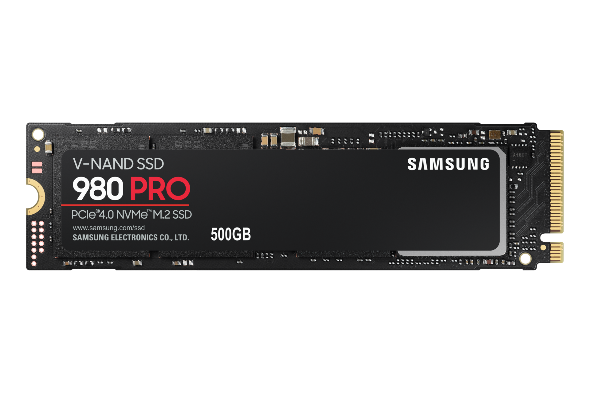 Samsung SSD 980 PRO PCle 4.0 NVMe™ M.2 500GB - Black, Black