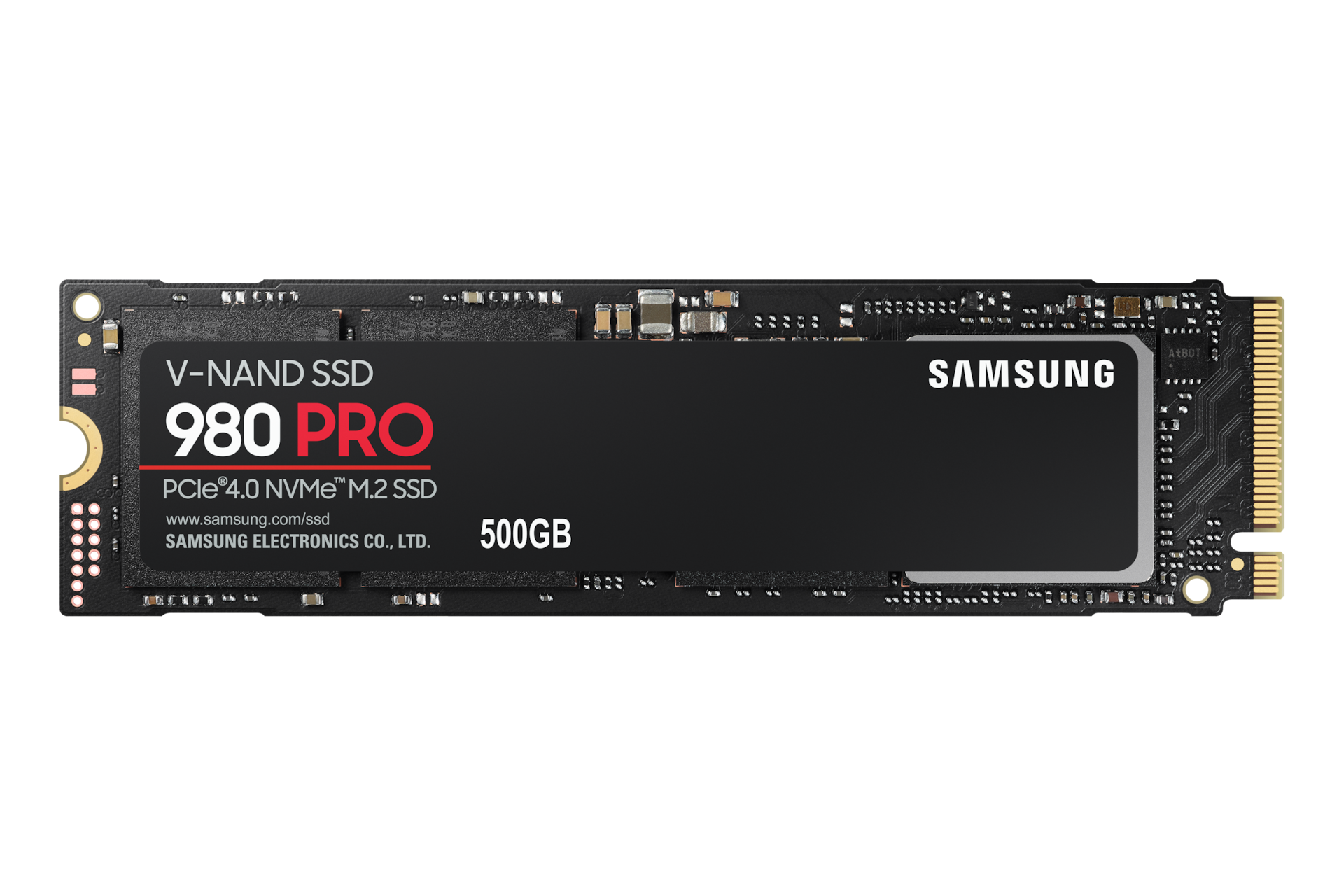 Samsung SSD 980 PRO PCle 4.0 NVMe™ M.2 500GB - Black, Black