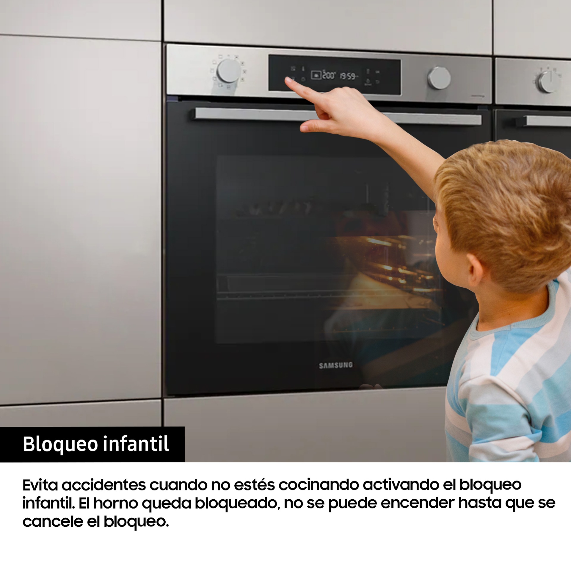 Horno Catalítico 76L 59.5cm Multifunción Clase A+ Negro NV7B40403CK/U1 Negro