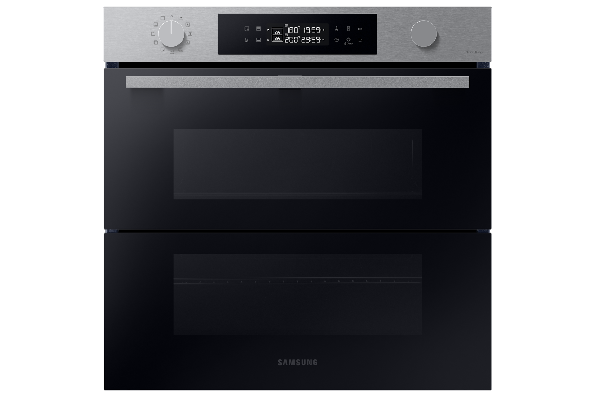 Horno Multifunción Pirolítico Samsung NV68A1170BS, 68 L, Clase A, Acero, Hornos pirolíticos