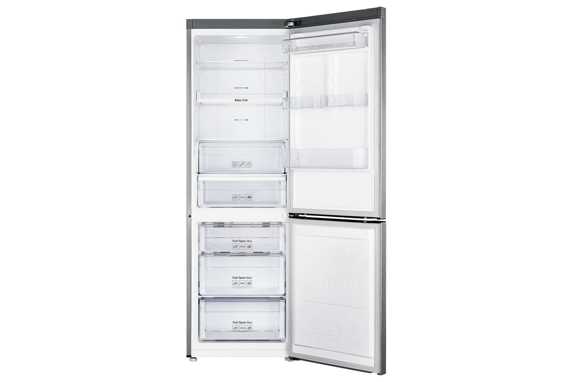 Frigorífico Combi 304L Inox 185 Clasificación Energética F RB31HER2CSA Inox