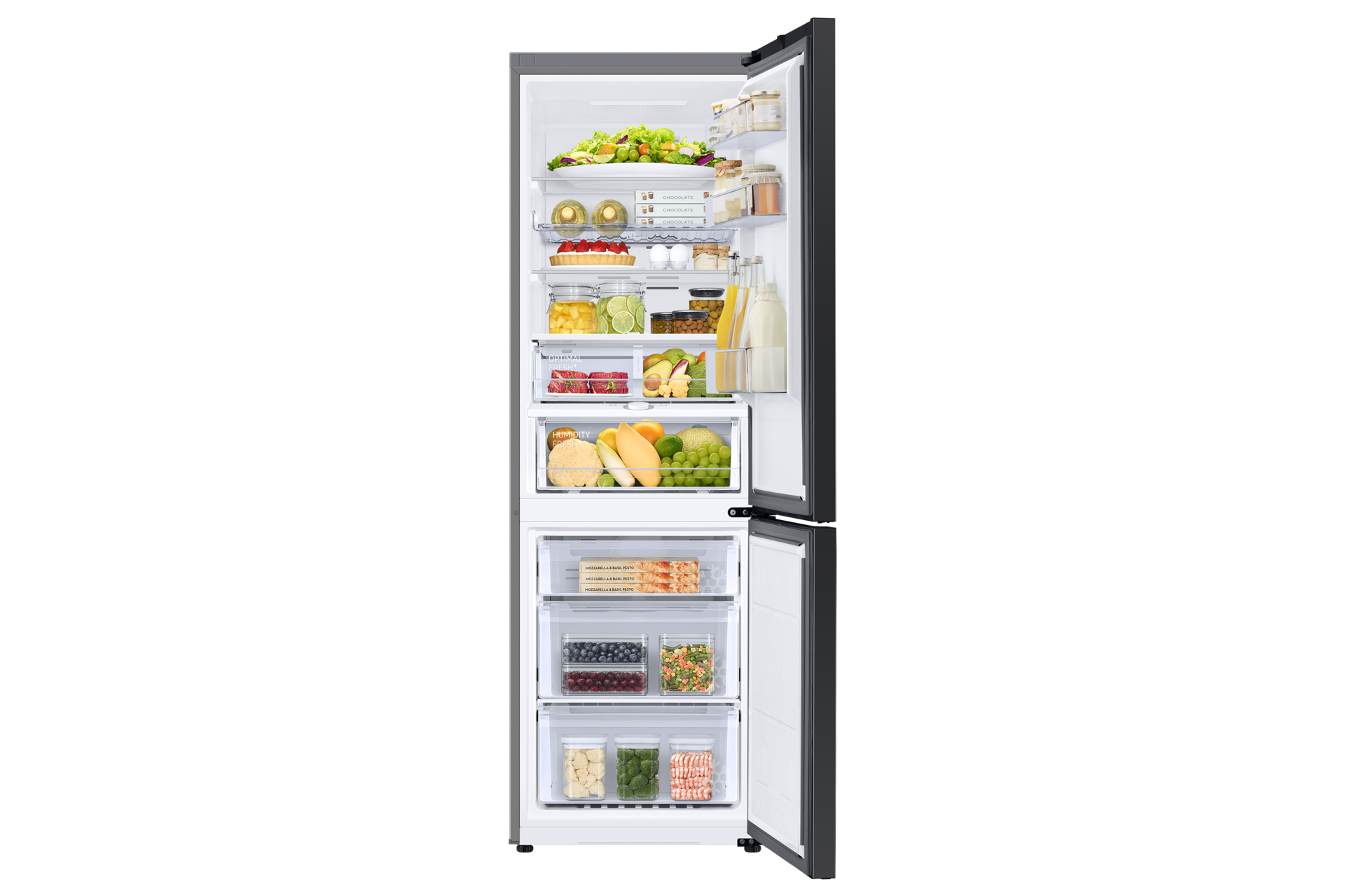 Frigorífico Bespoke  1,85m - RB34A6B5DAP/EF Front-Open-With-Food White 