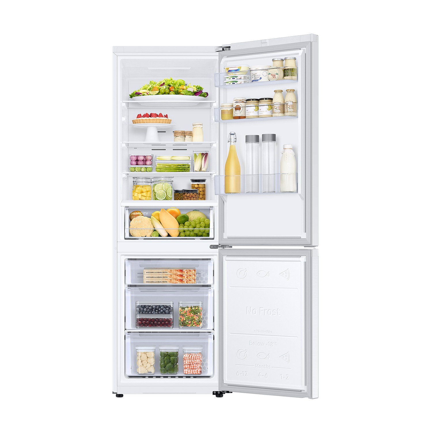 Frigorífico Combi 344L blanco Clasificación Energética C y Smart AI - RB34C600CWW/EF White