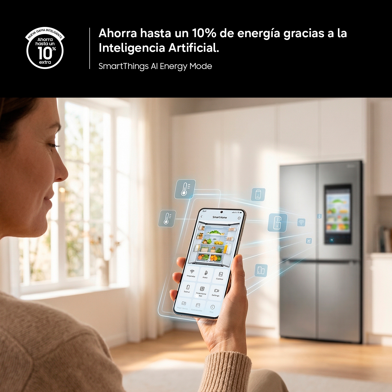 Frigorífico Combi 185cm 344L Clase D Blanco RB34C600DWW/EF Blanco