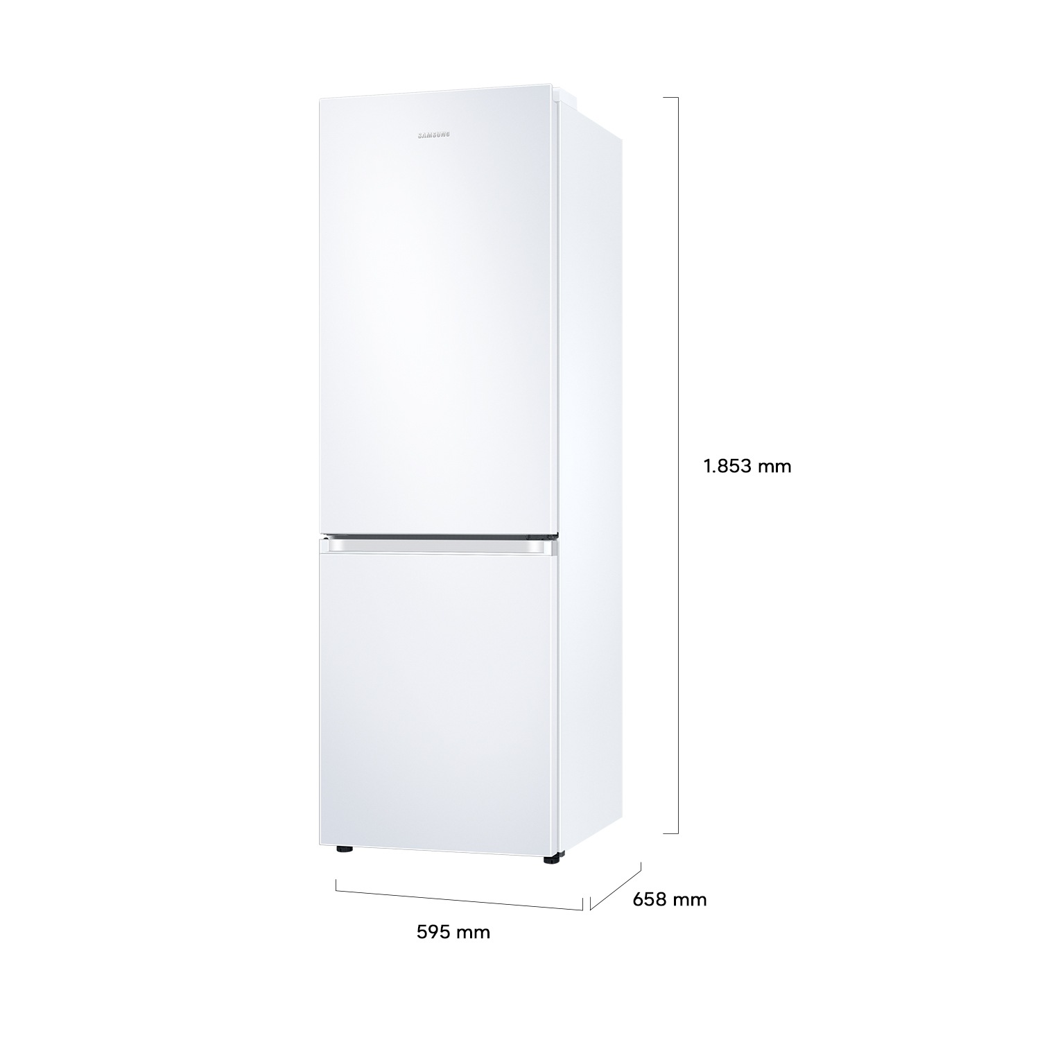 Frigorífico Combi 185cm 344L Clase D Blanco RB34C600DWW/EF Blanco
