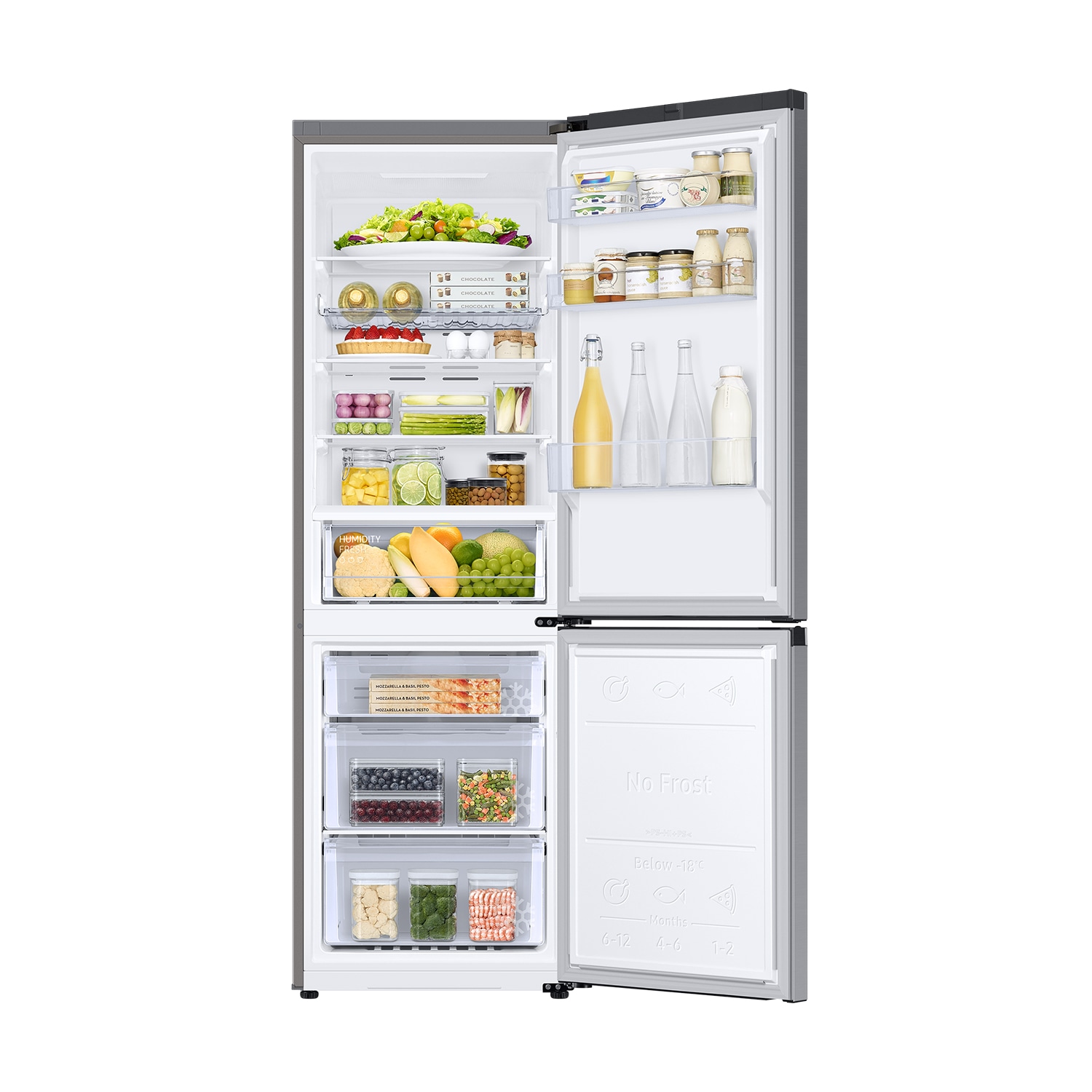 Frigorífico Combi 185cm 344L Clase D Inox RB34C602DSA/EF Inox