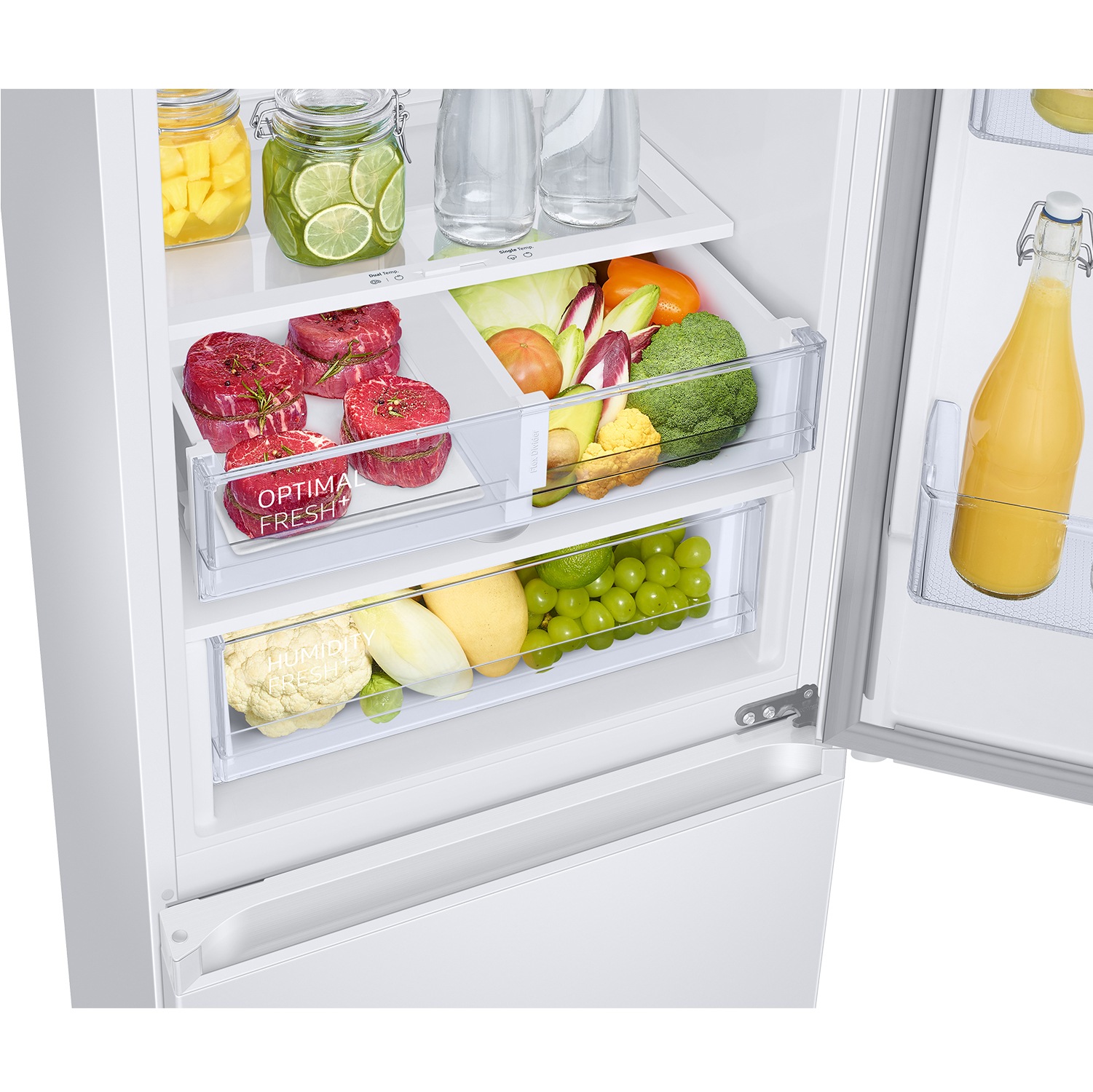 Frigorífico Combi 185cm 344L Clase C Blanco RB34C605CWW/EF Detail-2-Temp-Zone2 White 