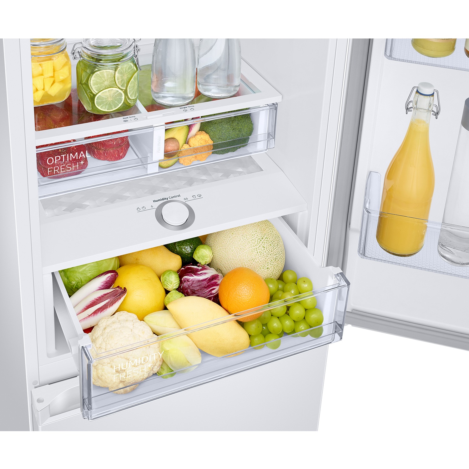 Frigorífico Combi 185cm 344L Clase C Blanco RB34C605CWW/EF Detail-2-Temp-Zone3 White 