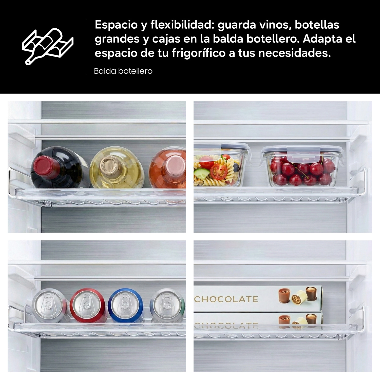 Frigorífico Combi AI 185cm 344L Clase C Blanco RB34C605CWW/EF Blanco