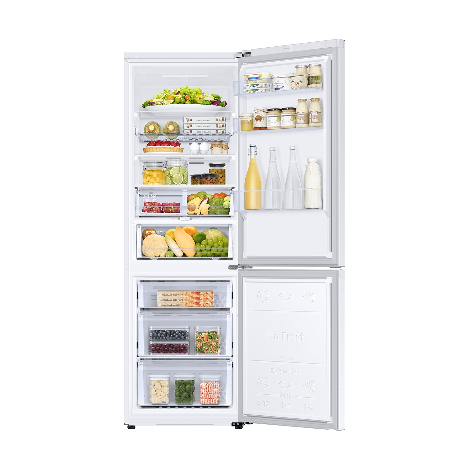 Frigorífico Combi AI 185cm 344L Clase C Blanco RB34C605CWW/EF Blanco