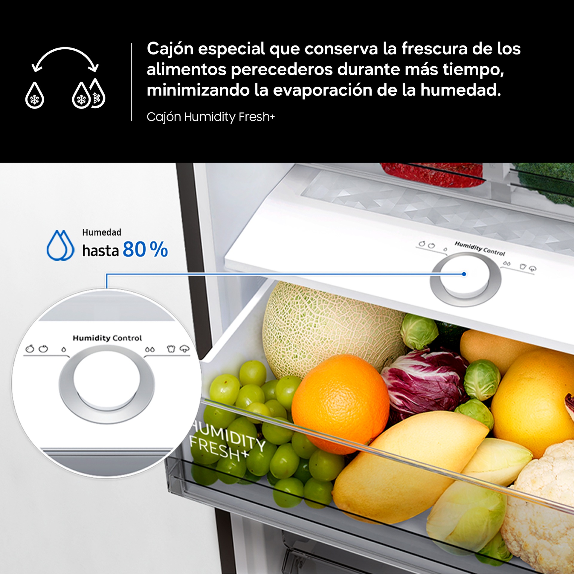 Frigorífico Combi AI 185cm 344L Clase C Blanco RB34C605CWW/EF Blanco