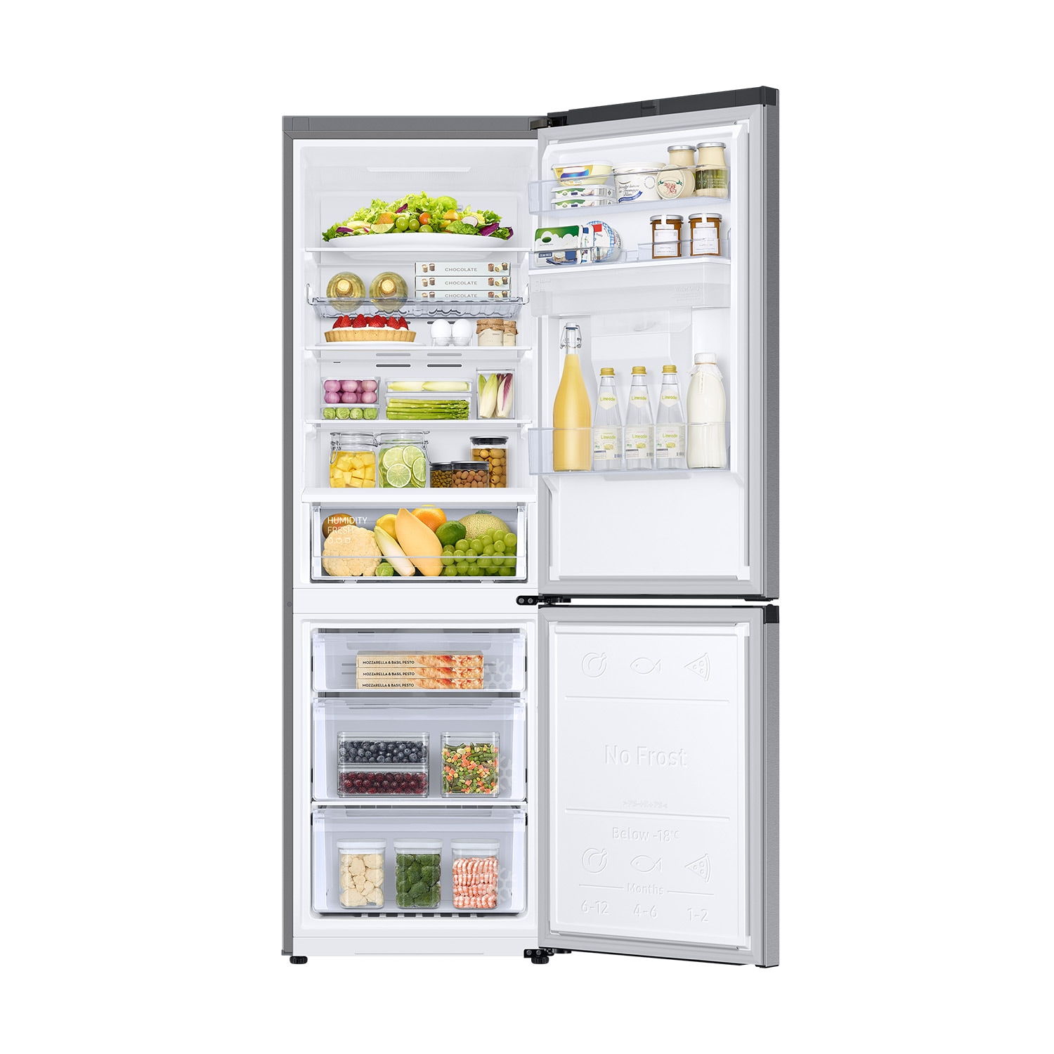 Frigorífico Combi 185cm 341L Clase D Plata RB34C632DSA/EF Silver