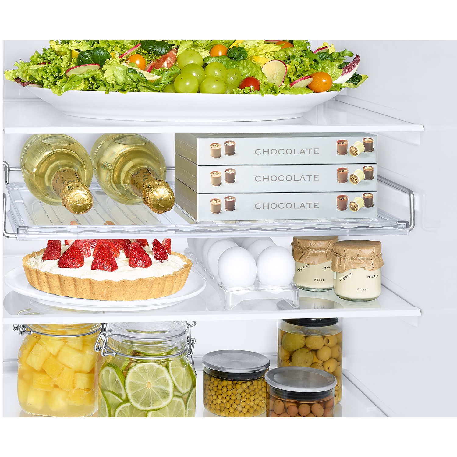 Frigorífico Combi 185cm 341L Clase D Plata RB34C632DSA/EF Silver