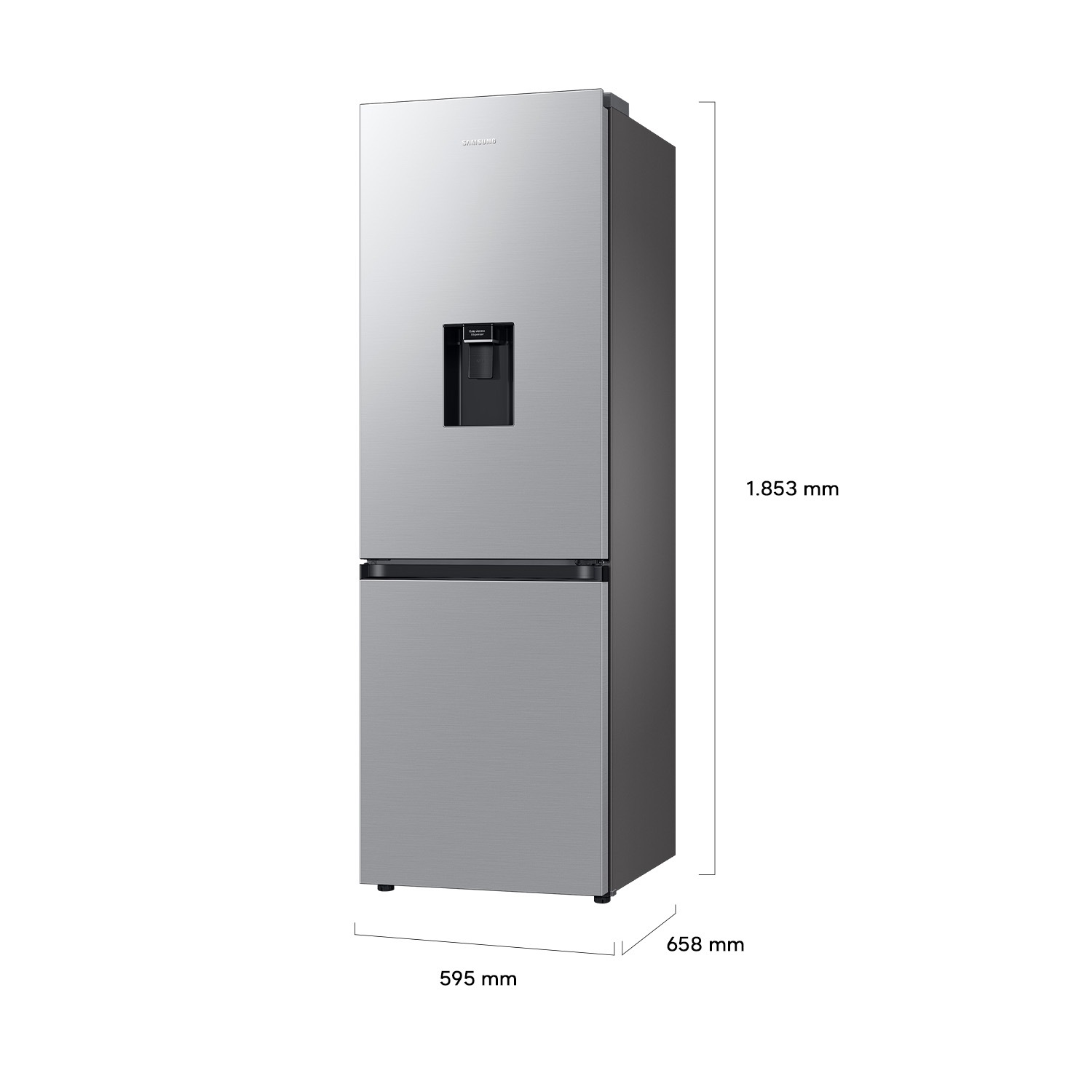 Frigorífico Combi 185cm 341L Clase D Plata RB34C632DSA/EF Silver