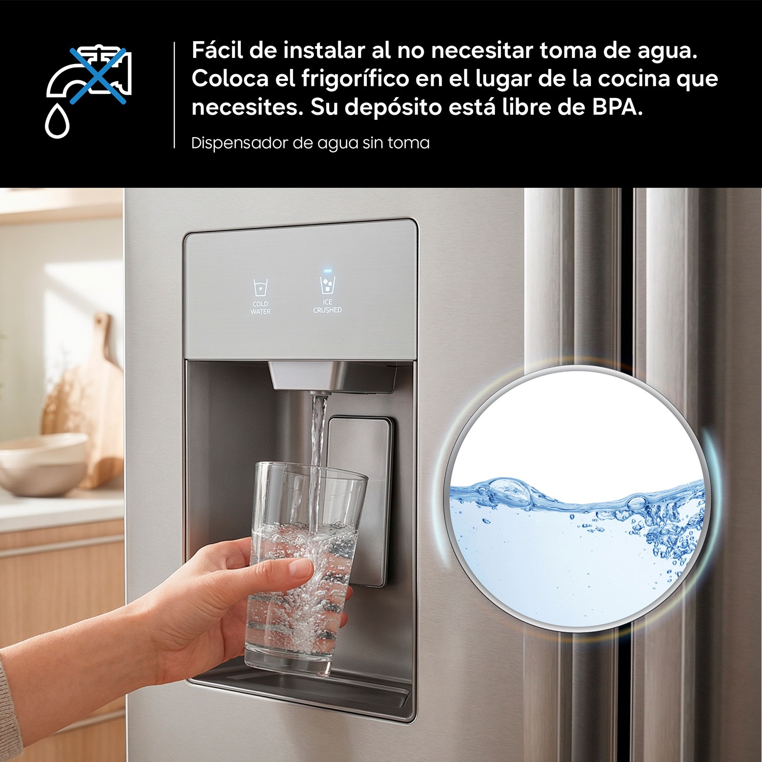 Frigorífico Combi 185cm 341L Clase D Plata RB34C632DSA/EF Silver