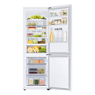 Frigorífico Combi AI 185cm 344L Clase E Blanco RB34C672EWW/EF Front-Open-With-Food White 
