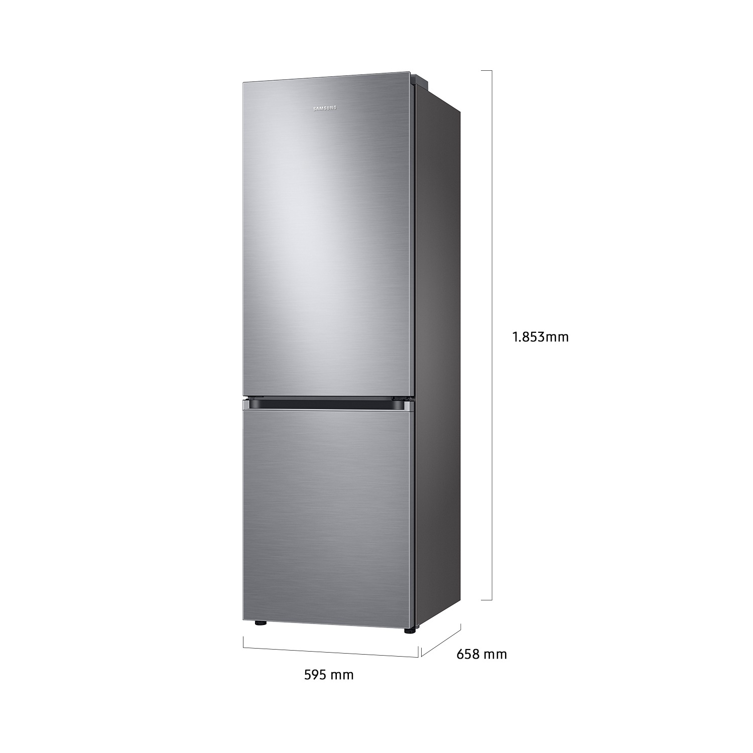 Frigorífico Combi Bespoke AI 185cm 344L Clase C Inox RB34C705CS9/EF Refined Inox