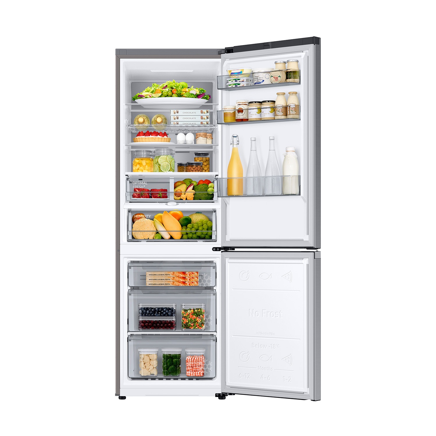 Frigorífico Combi Bespoke AI 185cm 344L Clase C Inox RB34C705CS9/EF Refined Inox