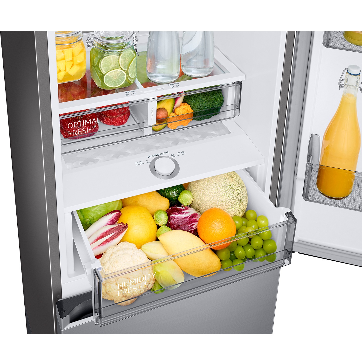 Frigorífico Combi Bespoke AI 185cm 344L Clase C Inox RB34C705CS9/EF Refined Inox
