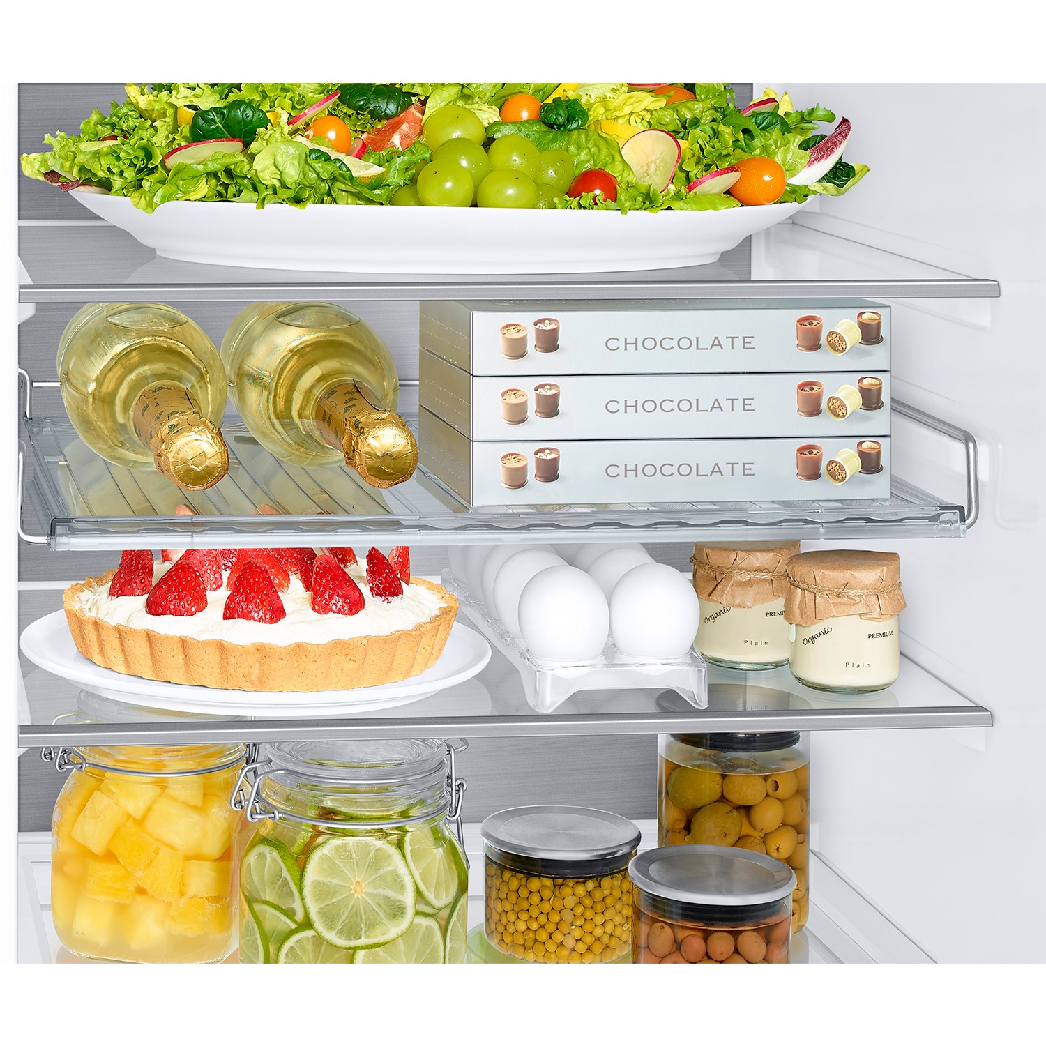 Frigorífico Combi Bespoke AI 185cm 344L Clase C Inox RB34C705CS9/EF Refined Inox