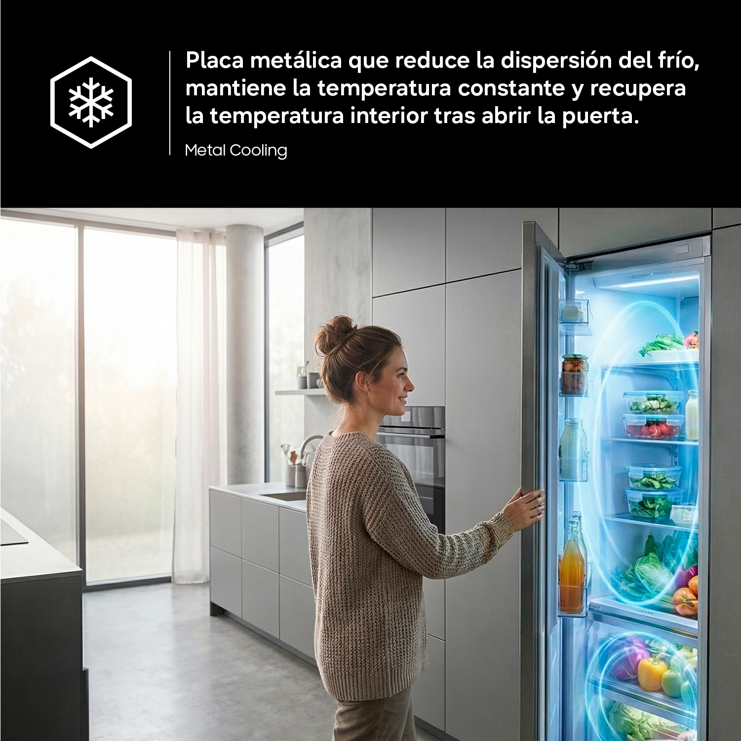 Frigorífico Combi Bespoke AI 185cm 344L Clase C Grafito RB34C775CB1/EF Grafito