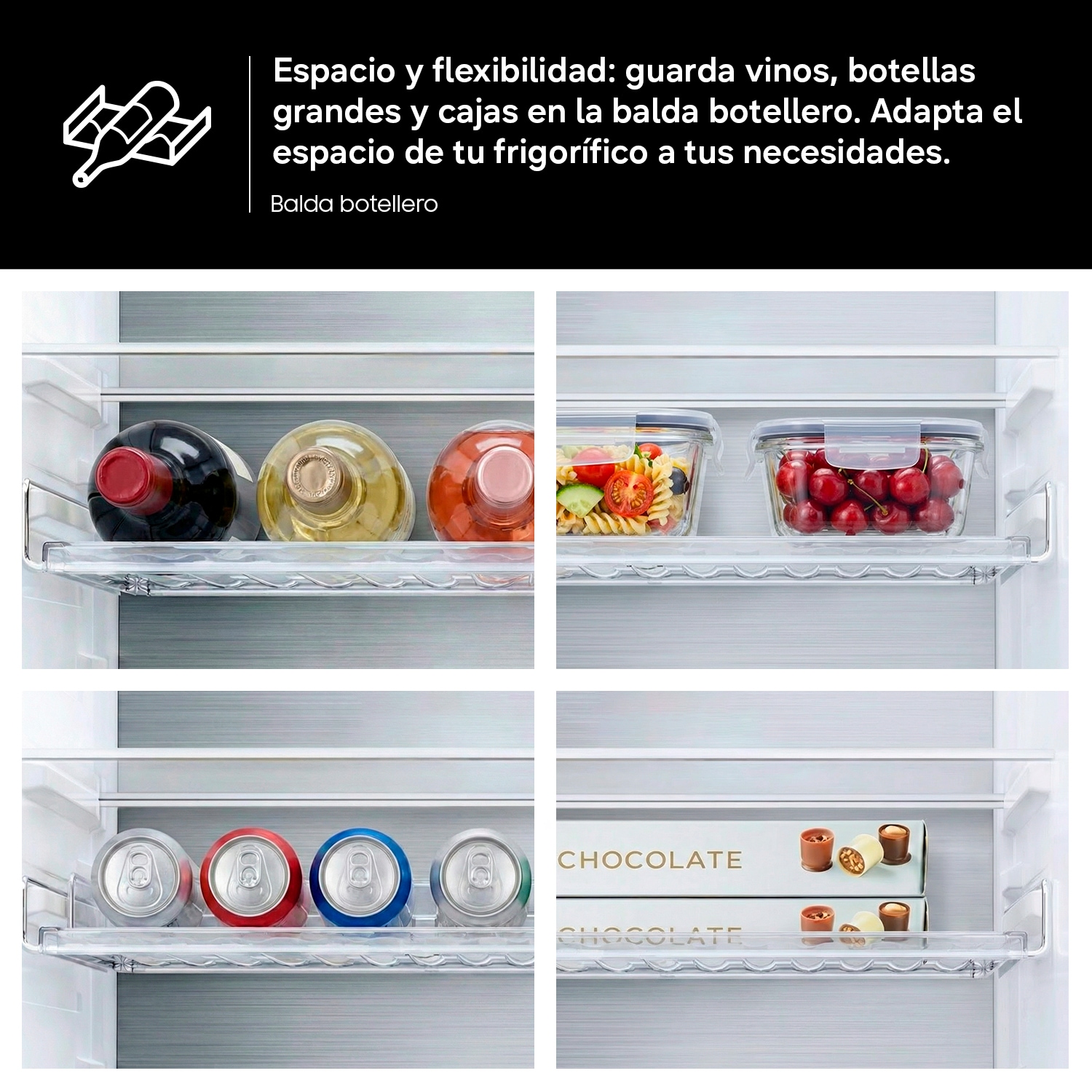 Frigorífico Combi Bespoke AI 185cm 344L Clase C Grafito RB34C775CB1/EF Grafito