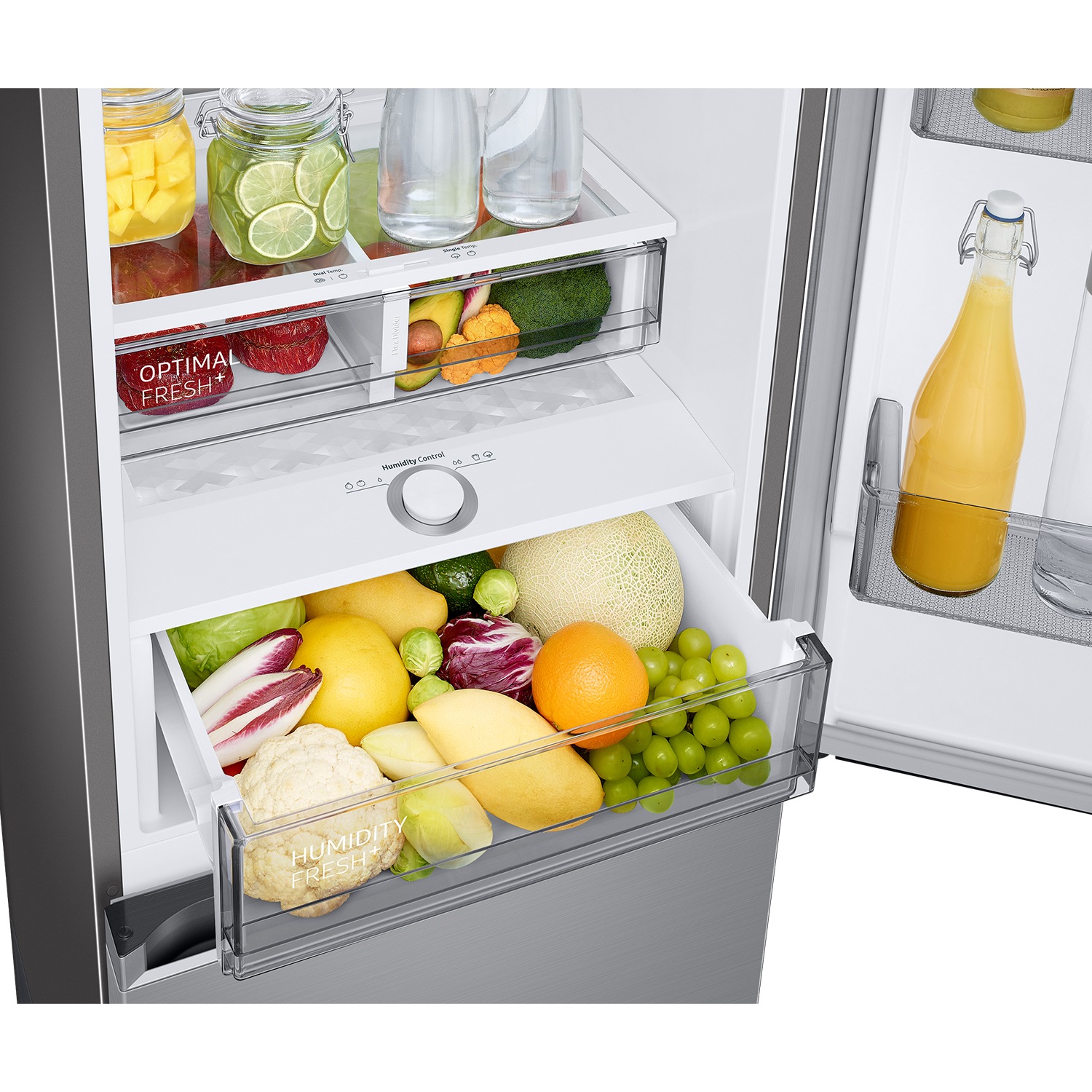 Frigorífico Combi 185cm 344L Clase C Inox RB34C775CS9/EF Inox