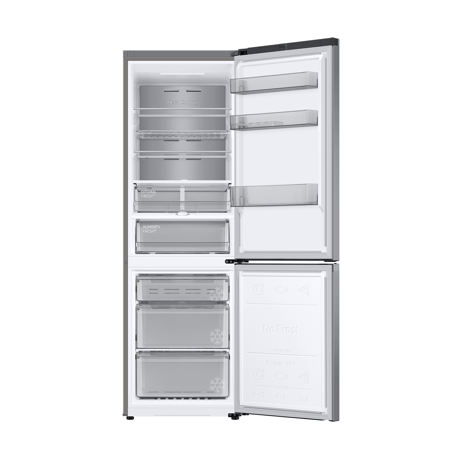 Frigorífico Combi 185cm 344L Clase C Inox RB34C775CS9/EF Inox