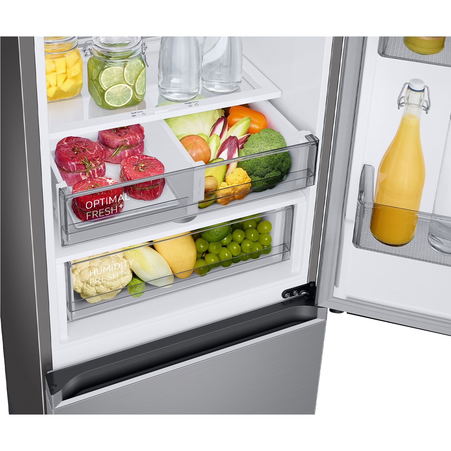 Frigorífico Combi 185cm 344L Clase C Inox RB34C775CS9/EF Inox