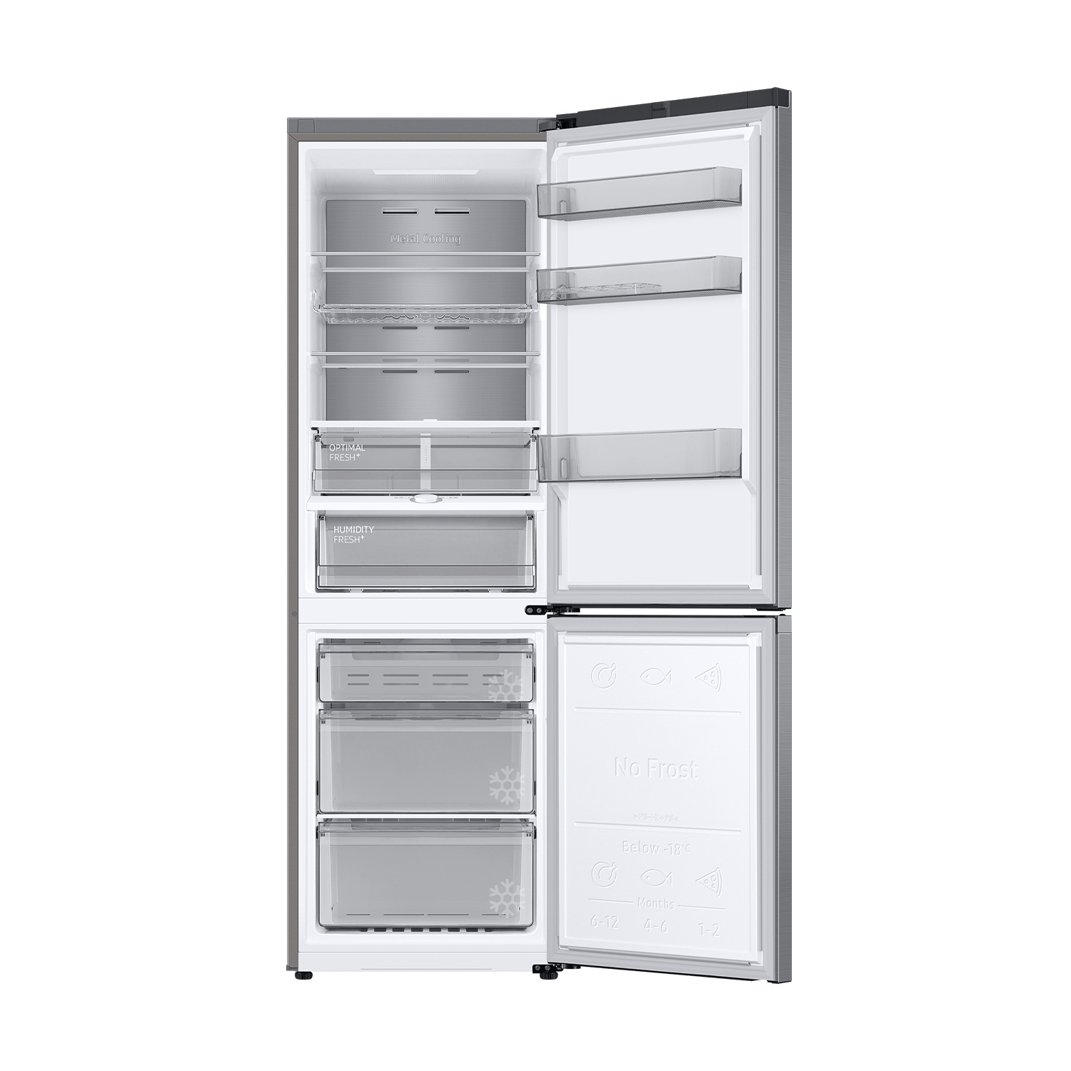 Frigorífico Combi 185cm 344L Clase C Inox RB34C775CS9/EF Inox