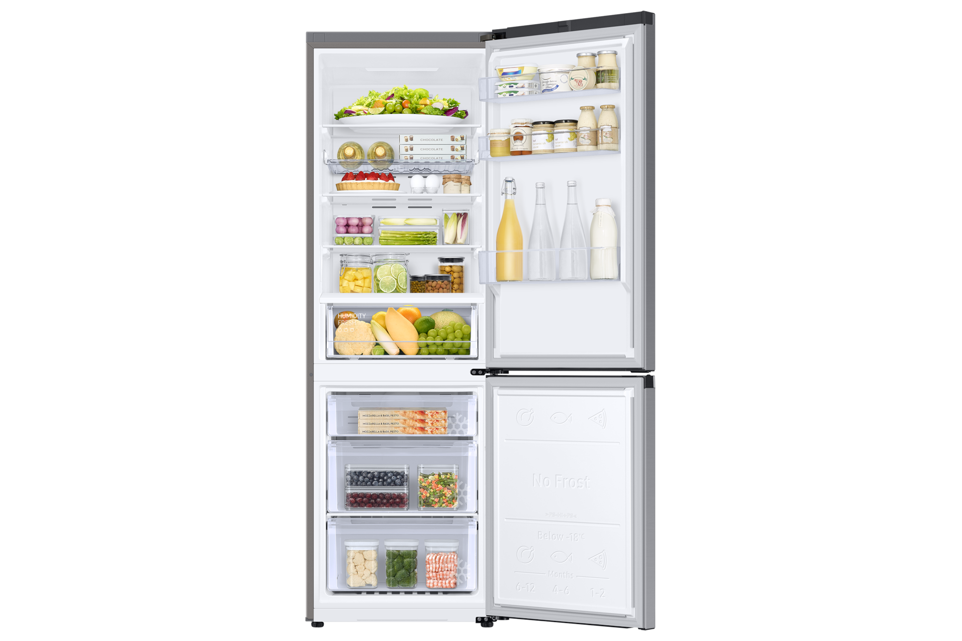 Frigorífico Combi 344L Inox 185 Clasificación Energética D RB34T602DSA Inox