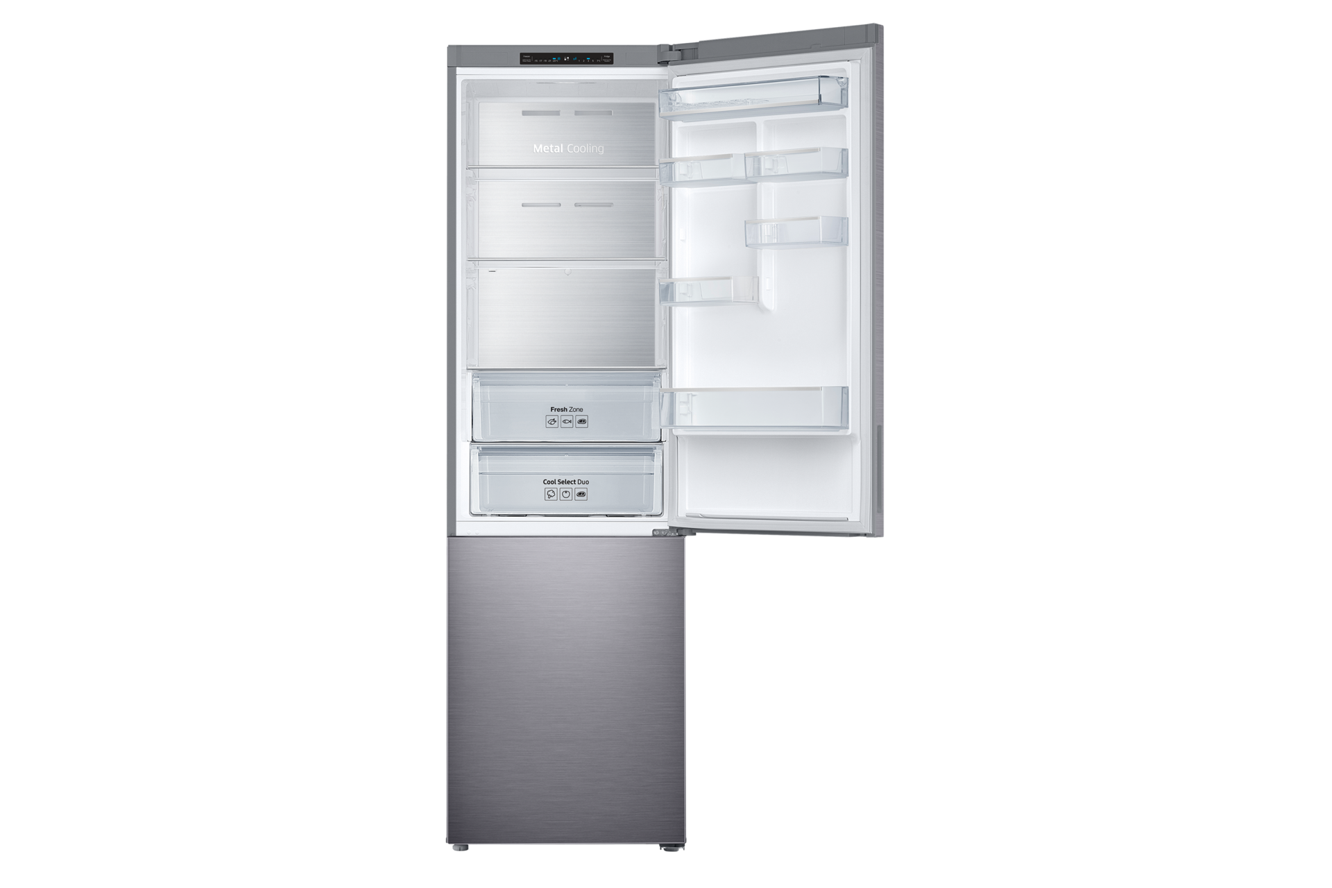 front-top-open platinum silver
